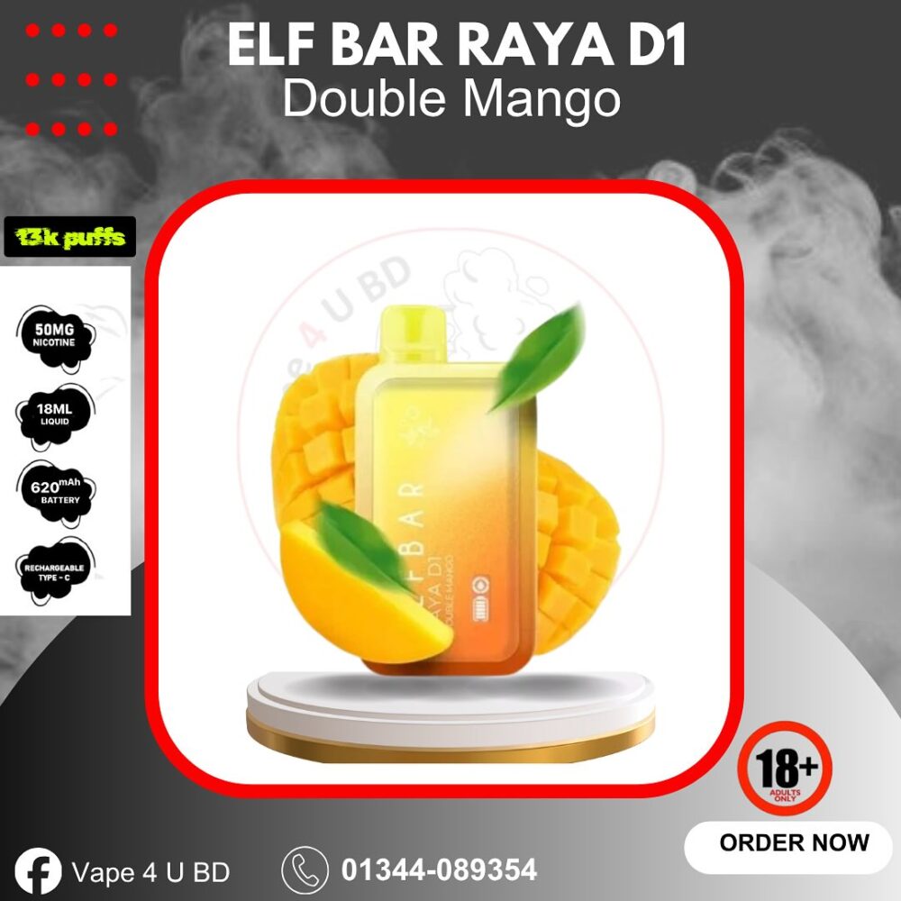Elf Bar Raya D1 13000puffs – Double Mango