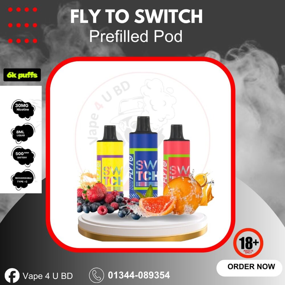 FLYTO SWITCH PREFILLED CARTRIDGE 6000PUFFS
