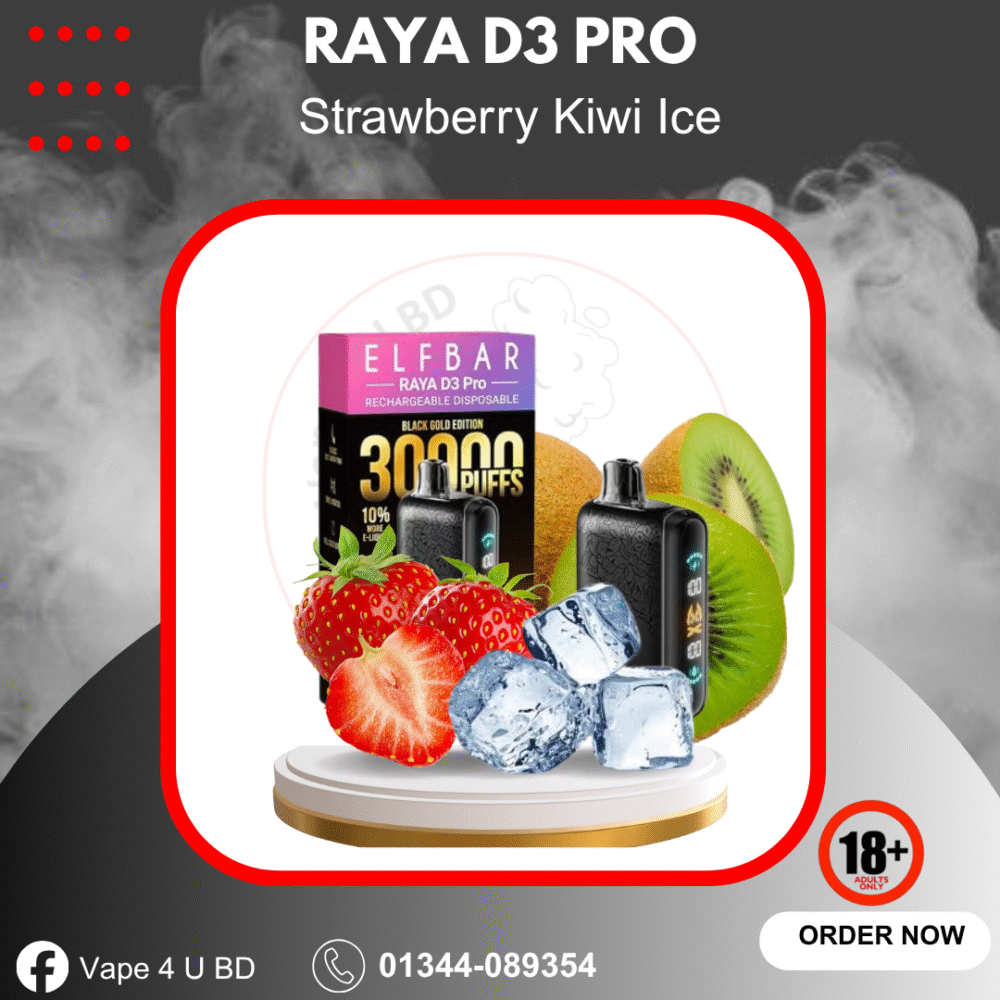 ELF BAR RAYA D3 PRO Strawberry Kiwi ice 30K Puffs