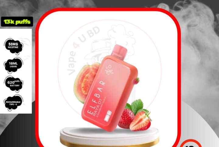 Elf Bar Raya D1 13000puffs- Strawberry Guava