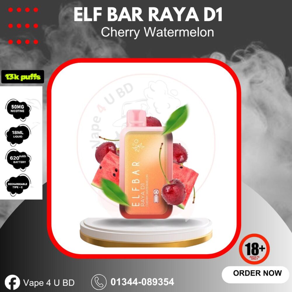 Elf Bar Raya D1 13000puffs- Cherry Watermelon