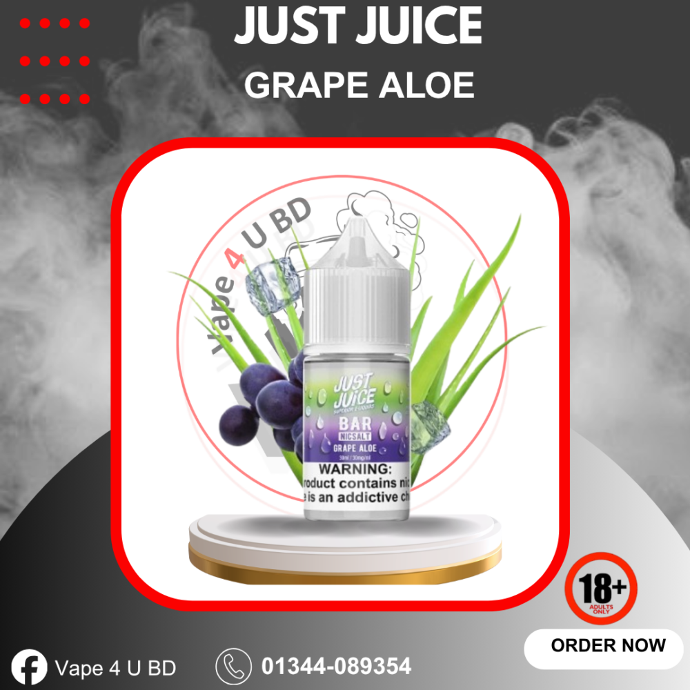 JUST JUICE BAR GRAPE ALOE 30ML NICSALT