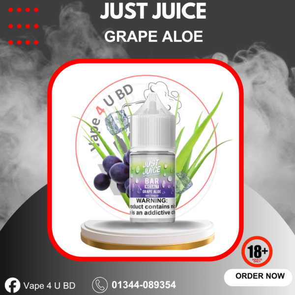 JUST JUICE BAR GRAPE ALOE 30ML NICSALT