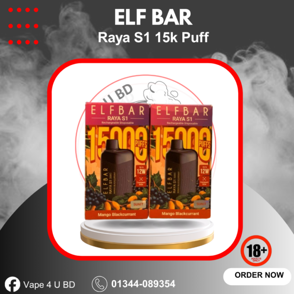 Elfbar Raya S1 Mango Blackcurrant 15K Puffs