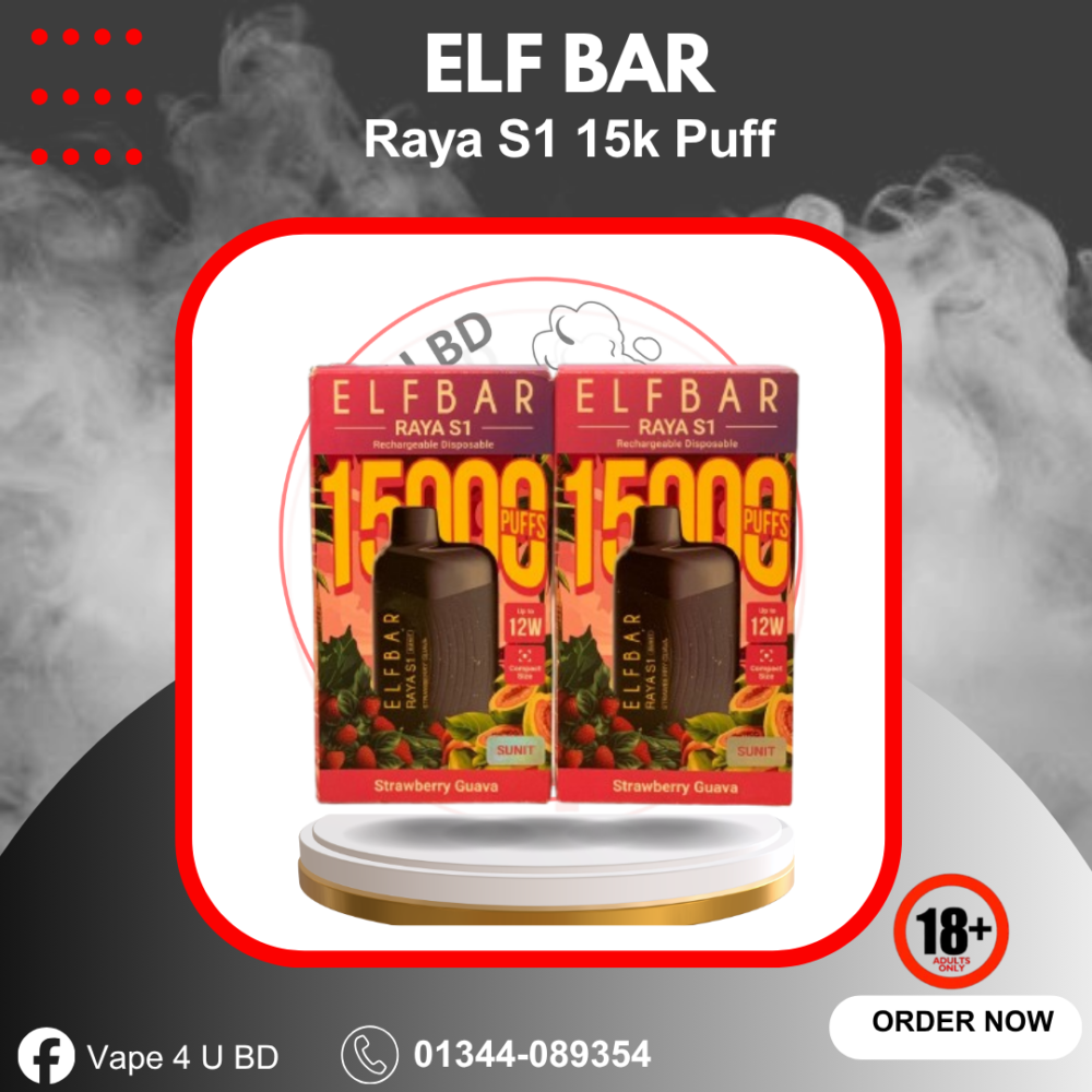 Elfbar Raya S1 Strawberry Guava 15K Puffs