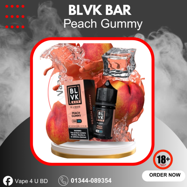 BLVK BAR Nicsalt Peach Gummy Ice 30ml